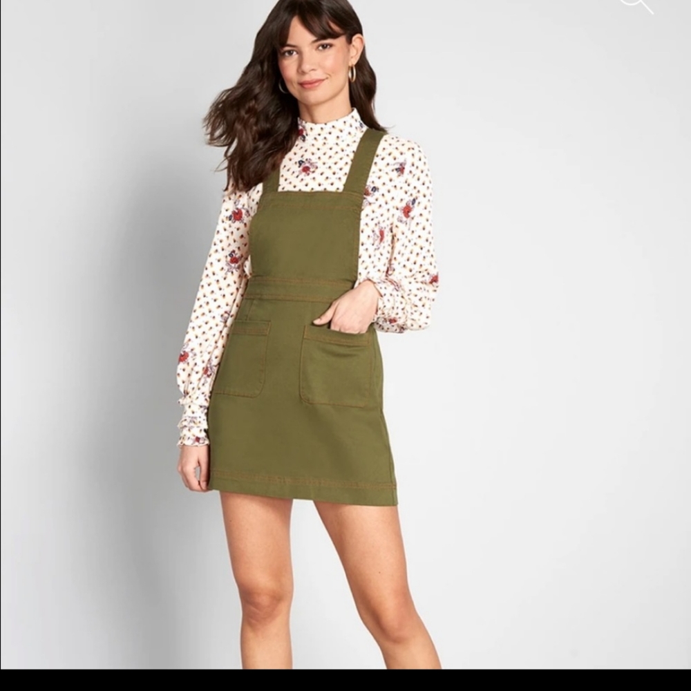 Olive overalls